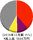 藤川水道 損益計算書 2010年12月期