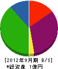 日新陸運 貸借対照表 2012年9月期