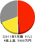 川田電気商会 損益計算書 2011年5月期