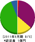丸岡 貸借対照表 2011年8月期