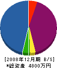 大藤工業 貸借対照表 2008年12月期