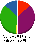 内田総業 貸借対照表 2012年3月期