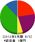 関西ライン 貸借対照表 2012年6月期