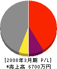 大京電機 損益計算書 2008年3月期