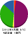 木村看板 貸借対照表 2012年9月期