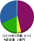 鵜澤工業 貸借対照表 2010年5月期