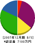 前田石材工業 貸借対照表 2007年12月期
