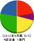 日本環境整備 貸借対照表 2012年9月期