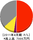 中島電気商会 損益計算書 2011年4月期