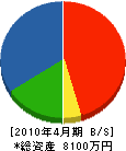 松瀬工務店 貸借対照表 2010年4月期