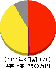 前田建材 損益計算書 2011年3月期