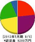 平井産業 貸借対照表 2012年5月期