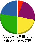 北陽塗装 貸借対照表 2009年12月期
