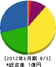 前田電設 貸借対照表 2012年6月期