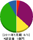 小倉電工社 貸借対照表 2011年5月期