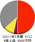 田中電気 損益計算書 2011年3月期