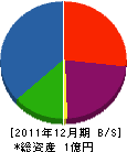 村上管工 貸借対照表 2011年12月期