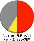 北日本建業 損益計算書 2011年1月期