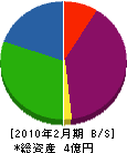 斉藤餝商店 貸借対照表 2010年2月期