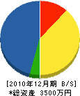 松永組 貸借対照表 2010年12月期