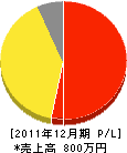 山﨑水道ポンプ店 損益計算書 2011年12月期