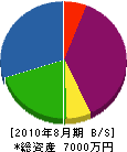 小松電気 貸借対照表 2010年8月期