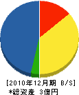 村松建設 貸借対照表 2010年12月期