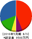 重田建築 貸借対照表 2010年5月期