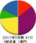 京都住設 貸借対照表 2011年5月期