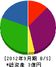 三津穗 貸借対照表 2012年9月期
