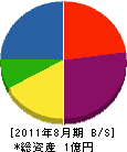 小沢電業所 貸借対照表 2011年8月期