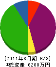 辺野古木炭創業（企） 貸借対照表 2011年3月期