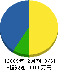 松本建設 貸借対照表 2009年12月期