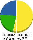 村井翠香園 貸借対照表 2009年12月期