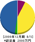 廣田組 貸借対照表 2008年12月期