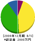 竹本塗装 貸借対照表 2008年12月期