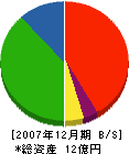 角弘スチール加工センター 貸借対照表 2007年12月期