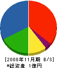 浅野鉄工 貸借対照表 2008年11月期