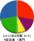田中工務店 貸借対照表 2012年4月期