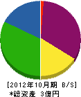 中村勇工務店 貸借対照表 2012年10月期