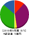 松田組 貸借対照表 2010年9月期