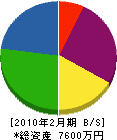 日本環境クリーン 貸借対照表 2010年2月期