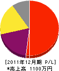 石田造園 損益計算書 2011年12月期