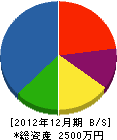 黒沢工建 貸借対照表 2012年12月期