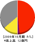 日本包装機械 損益計算書 2009年10月期