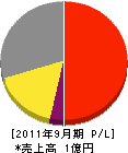 山ノ井造園 損益計算書 2011年9月期