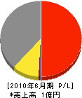 田中義塗装工業 損益計算書 2010年6月期