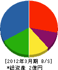 武蔵鉄工 貸借対照表 2012年3月期
