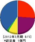 塗装工業甲芸社 貸借対照表 2012年3月期