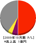 松井建設 損益計算書 2009年10月期